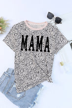 Apricot Leopard MAMA Graphic Crew Neck T Shirt