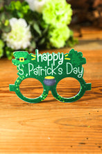 Green St. Patricks Day Clover Glasses Frame