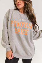 Gray I HATE PUMPKIN SPICE Printed Pullover Sweatshirt