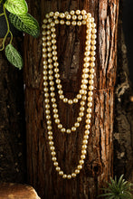 Gold Faux Pearl Beaded Layered Necklace