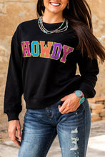 HOWDY Crewneck Drop Sleeve Pullover Sweatshirt