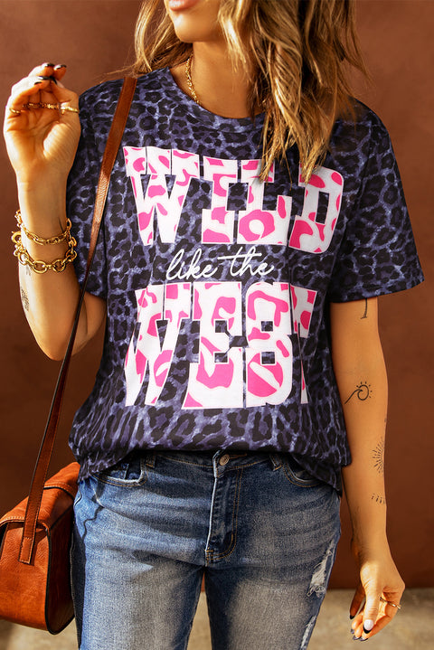 SALVAJE como la camiseta WEST Leopard