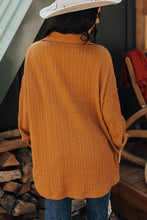 Chaqueta oversize con bolsillo con solapa y punto texturizado naranja 