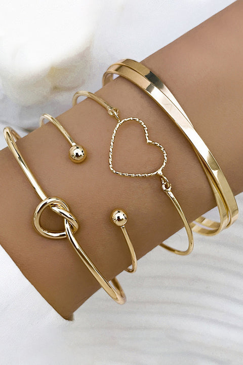 Love Geometric Cross Bracelet 4-piece Set