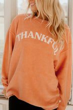 Orange JOLENE Ribbed Corded Oversized Sweatshirt