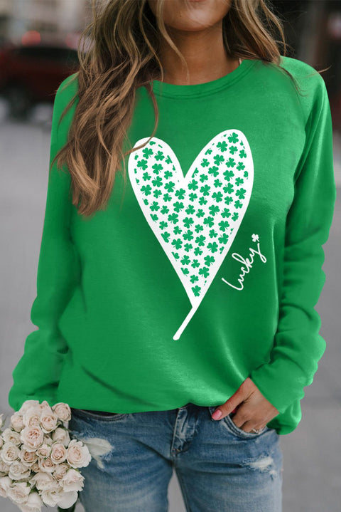 xoxo Heart Pattern Print Valentines Sweatshirt