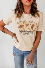 Khaki AMEN Leopard Print Short Sleeve Graphic T Shirt