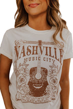 NASHVILLE MUSIC CITY Graphic Crew Neck Tee