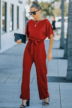 Belted Wide Leg Jumpsuit