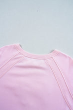 Pink Hugs and Kisses Pop Up Embroidered Raglan Sleeve Sweatshirt