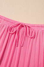 Bonbon Textured Ruffle Trim Crop Vest Lace-up Long Skirt Set