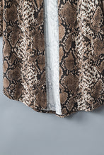 Snake Print Long Cardigan