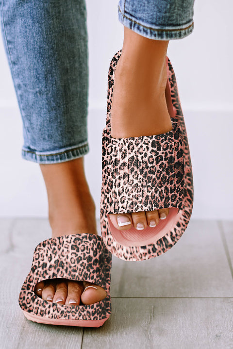 Print Thick Sole Slip On Slippers