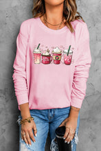 Heart Shaped Embroidered Pullover Sweatshirt