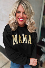 Khaki MOM MODE Leopard Print Long Sleeve Sweatshirt