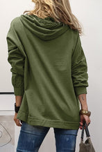 Mist Green LOVE Letter Graphic Drop Shoulder Oversize Hoodie