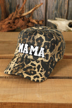 Gorra de béisbol de leopardo bordada MAMA