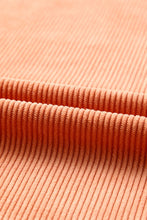 Orange JOLENE Ribbed Corded Oversized Sweatshirt