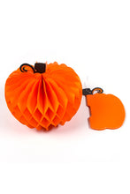 Orange Halloween Thanksgiving Pumpkin Honeycomb Decorative Paper Lantern