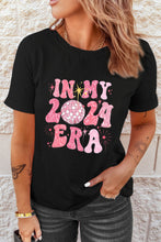 Black IN MY 2024 ERA New Year Graphic T-shirt