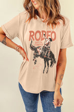 Khaki RODEO Cowboy Graphic Crewneck T Shirt