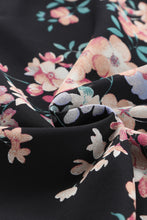 Blusa de gasa con estampado de flores silvestres