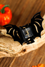 Black Halloween Bat Shape Hair Claw Clip