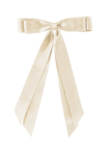 White Double Bow Knot Alligator Hair Clip