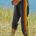 Dark Grey Counting Rainbows High Waist Sweatpants