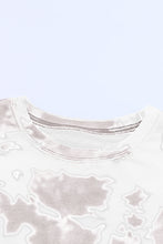 Tie-dye Round Neck Short Sleeve Top