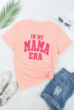 Pink IN MY MAMA ERA Crew Neck Graphic T Shirt