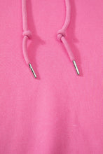 Bonbon Fleece Lined Kangaroo Pocket Drawstring Chunky Hoodie