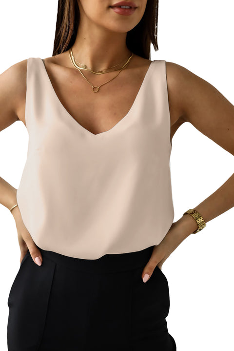 Deep V Neck Loose Tank Top