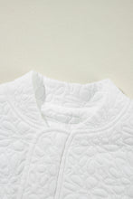 White Floral Quilted Jacket