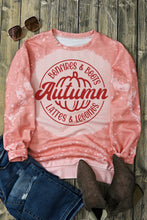 Pink Tie Dye Autumn Pumpkin Graphic Drop Shoulder Sweatshirt