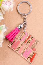 Strawberry Pink GIRL MAMA Tassel Keychain