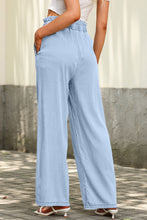 High Waist Pocketed Wide Leg Tencel Jeans