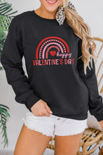 Heart Shaped Embroidered Pullover Sweatshirt