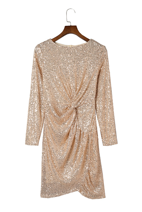 Knot Pack Hip Sequin Dress