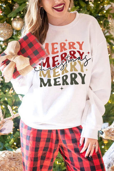 MERRY and BRIGHT Leopard Print Pullover Sweatshirt