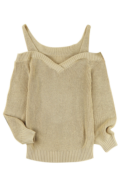 Dew Shoulder Juliette Knitted Sweater