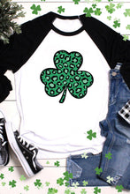 Christmas Tree Snowflakes Graphic Raglan Top