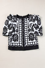 Black Palermo Puffed Sleeve Blouse