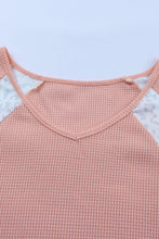 Detail Waffle Knit Top