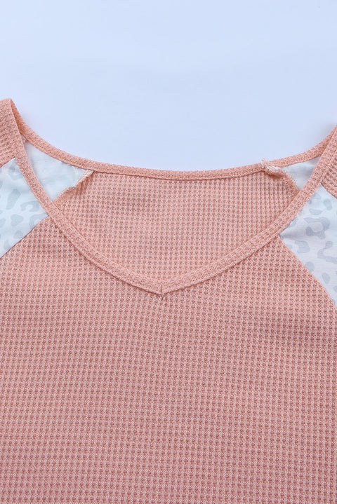 Detail Waffle Knit Top