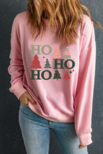 Pink Christmas Tree HO Graphic Pullover Sweatshirt