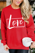 Heart Shaped Embroidered Pullover Sweatshirt