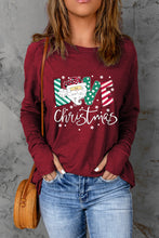 Red LOVE Christmas Santa Claus Thumbhole Sleeve Top