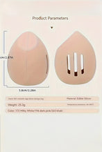 Apricot Pink Hollow Out Silicone Makeup Sponge Storage Bow