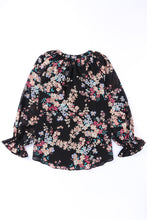 Wildflower Print Chiffon Blouse